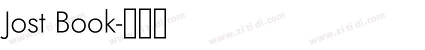 Jost Book字体转换